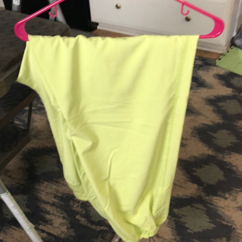 Lime green scrub pants